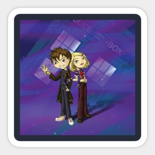 The Doctor and Rose Sticker